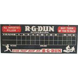 R.G. Dunn Cigar Heavy Cardboard Sign