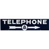 Image 2 : Bell System "TELEPHONE" Double Sided Porcelain Sign
