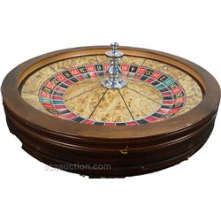 Roulette Wheel Made by The Bud Jones Co. Las Vegas