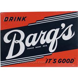 Drink Barq's Embossed Tin Sign
