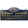 Image 1 : Reproduction Wooden Sign "Sierra Nevada Mining & Lumber