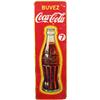 Image 1 : Buvez Coca Cola Self-Framed Tin Sign c1951