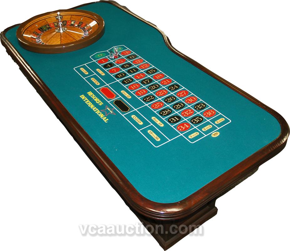 Custom Made Contemporary Roulette Table and Wheel