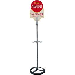 Vintage Cast-Iron Floor Model Coca Cola Bottles Displa