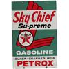 Image 1 : Texaco Gasoline Porcelain Sign c1961