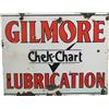 Image 2 : "Gilmore Lubrication" Double Sided Porcelain Sign