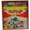 Image 1 : Light-Up Pinball Game "Flying Trapeze" Top Sign