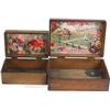 Image 1 : Lot Of 2 Early Wooden Seed Boxes: