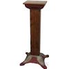 Image 1 : Ornate Cast-Iron & Oak Pedestal Stand
