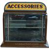 Image 1 : Store Countertop Metal & Curved Glass "Accessories" Lig