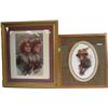 Image 1 : Lot Of 2 Fancy Victorian Prints c1908 In Frames: