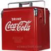 Image 1 : Small Embossed Metal Coca Cola Airline Cooler