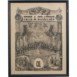 Petts & Straffins Co. Lithograph Advertisment Print