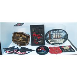 Large Lot Of Insurance Companies Wall Plaque's