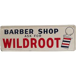 Barber Shop Self-Framed Embossed Tin Sign
