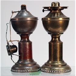 Lot Of 2 Antique Hitchcock Mechanical Lanterns c1800's