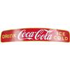 Image 1 : "Drink Coca Cola Ice Cold" Porcelain Truck Side Sign c1