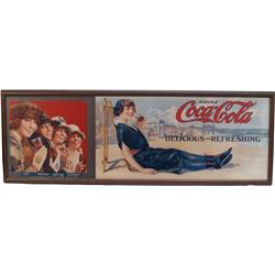 Drink Coca Cola Cardboard Sign