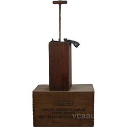 Early Wooden Reliable Blasting Machine