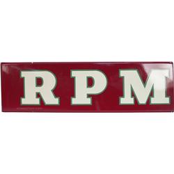 "RPM" Motor Oil Porcelain Sign