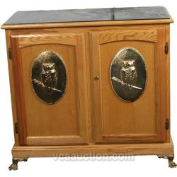 Wooden Double Slot Machine Stand