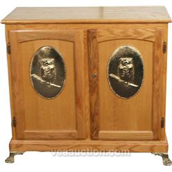 Wooden Double Slot Machine Stand