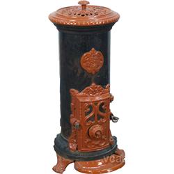 Early Cast-Iron Floor Model Godin Wood/Coal Burning Sto