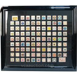 Large Framed Casino Chip Display
