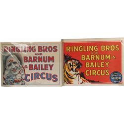 Lot Of 2 Ringling Bros. Circus Posters