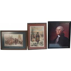 Lot Of 5 George Washington Prints/Photos In Frames