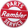 Image 1 : Rambler Parts Service Double Sided Porcelain Sign