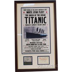 Reproduction Titanic Maiden Voyage Advertisement Poster