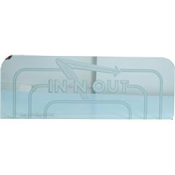 "IN-N-OUT" Restaurant Etched Glass Sign -
