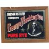 Image 1 : George Washington Pure Rye Reverse On Glass Sign