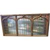 Image 1 : Very Large Thick Wood Framed Stained Glass Window