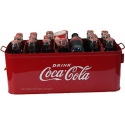 Early Embossed Metal Coca Cola Bottles Ball Park Carrie