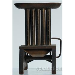 Early Countertop Cast-Iron & Metal 5 Column Nickel Disp