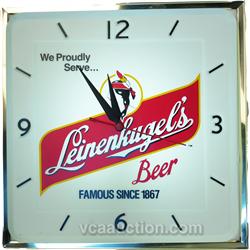 Plastic Wall Mount Leinenkugel's Beer Light-Up Clock