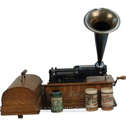 Countertop Edison Home Phonograph Cylinder Player