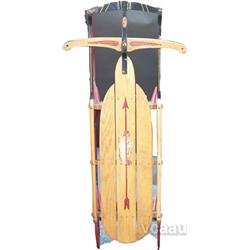 Vintage Cast-Iron & Wood Flexible Flyer No. 55 "Airline