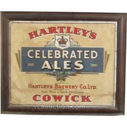 Hartley's Brewery Co., Ltd. Cardboard Advertisement