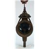 Image 1 : Early Cast-Iron Spring-Loaded Folding Candle Lantern