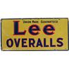 Image 1 : Lee Overalls Embossed Tin Sign