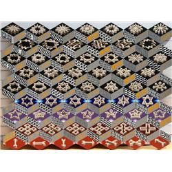 Pedro Friedeberg, Ascending Shapes, Oil Painting