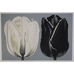 Lowell Blair Nesbitt, Black and White Tulips, Serigraph