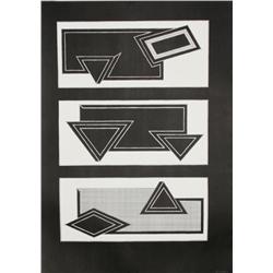 Frank Stella, Black Stack, Lithograph