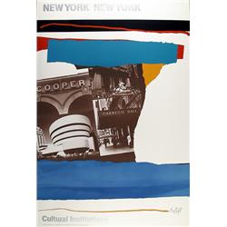 Robert Motherwell, Cultural Institutions, Poster