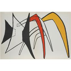 Alexander Calder, Derrier le Miroir (Study for Sculpture III), Lithograph