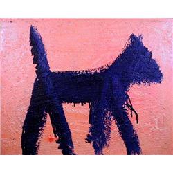 Peter Mayer, Dog Painting 2, Acrylic Painting