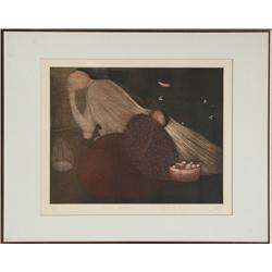 Eng Tay, Dream Watch, Aquatint Etching